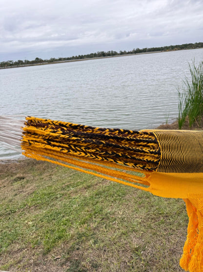 Hammock with traditional woven craftsmanship