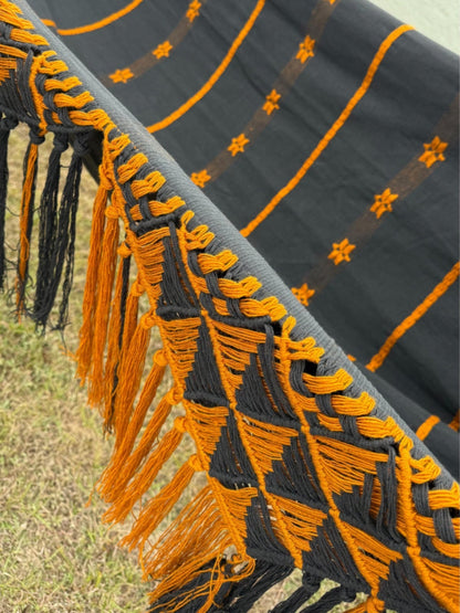 Handmade hammock with traditional woven artistry
