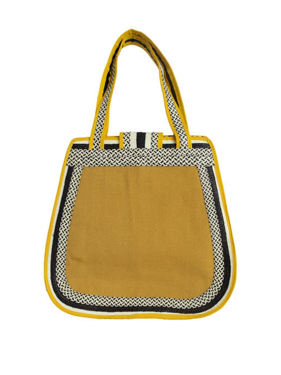 Handwoven handbag with artisan craftsmanship
