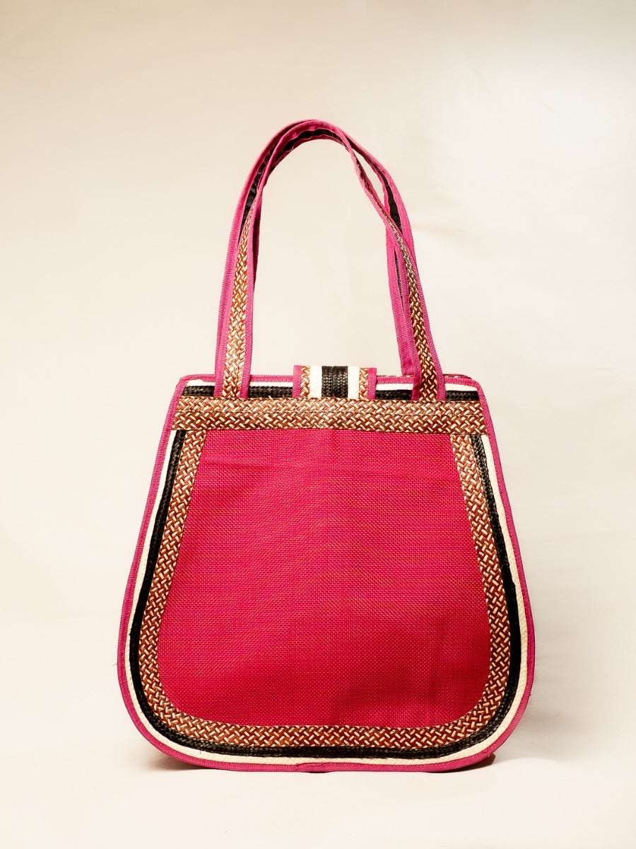 Affordable vegan handbag with handcrafted artisan design