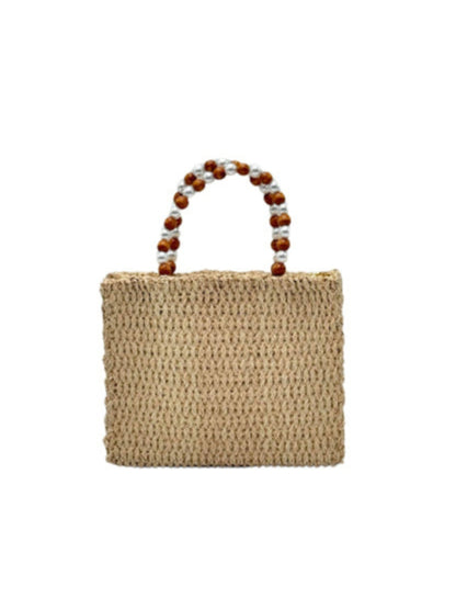 Handmade rattan bag with eco-friendly texture