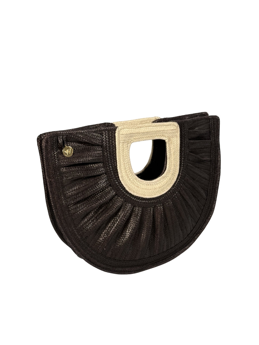 Sarah handwoven palm bag with artisan craftsmanship