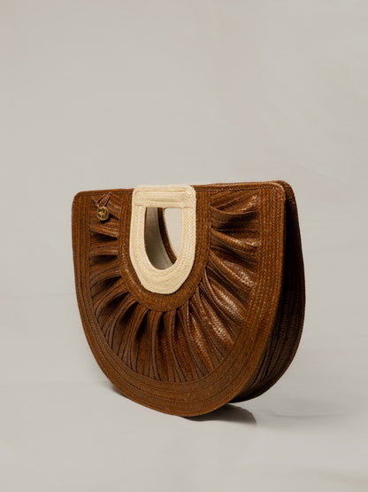 Handmade palm bag with timeless artisan style