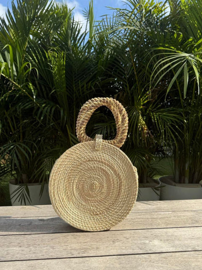 Handmade rattan bag inspired by Colombian crafts