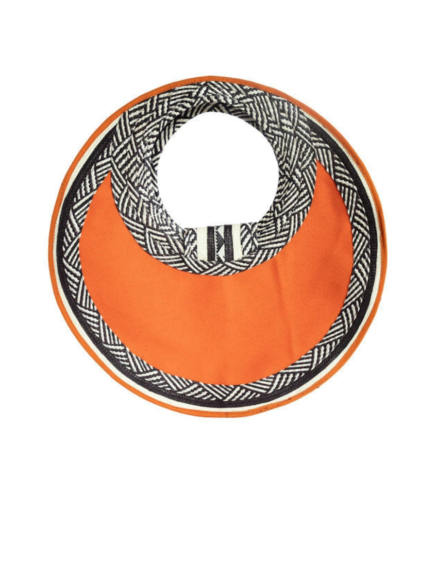 Handwoven bags with cultural design back view 