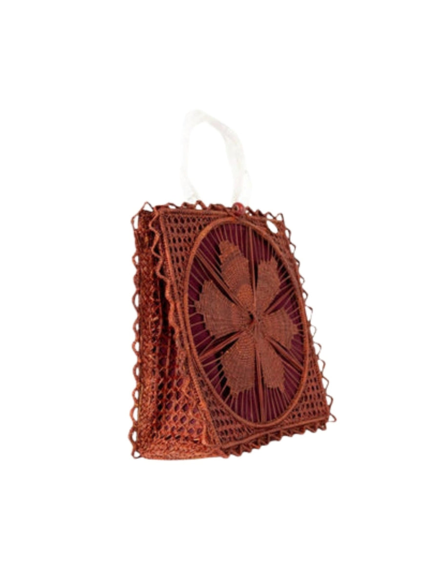 Rattan bag crafted by Colombian artisans