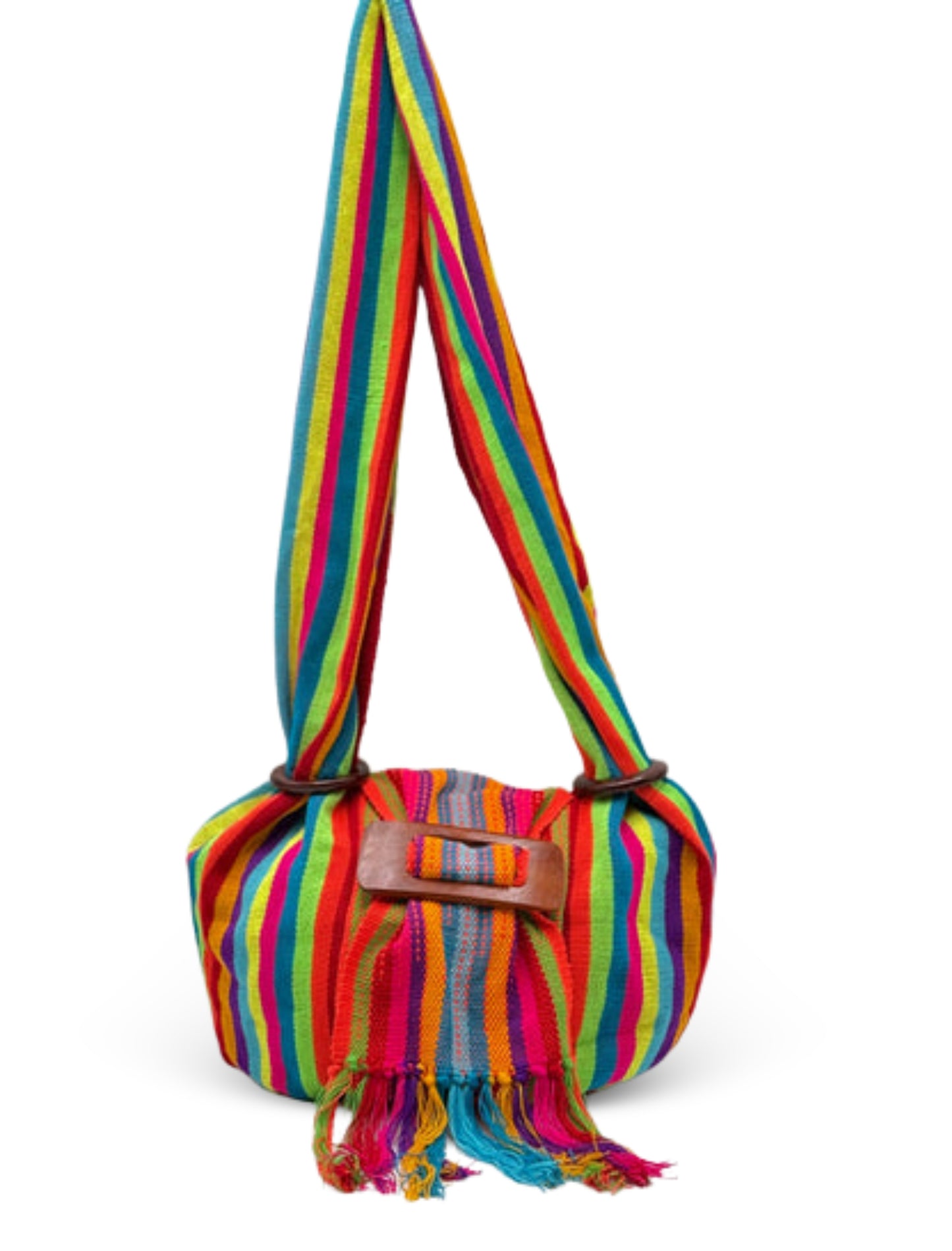Handmade women’s tote bags with woven cotton design
