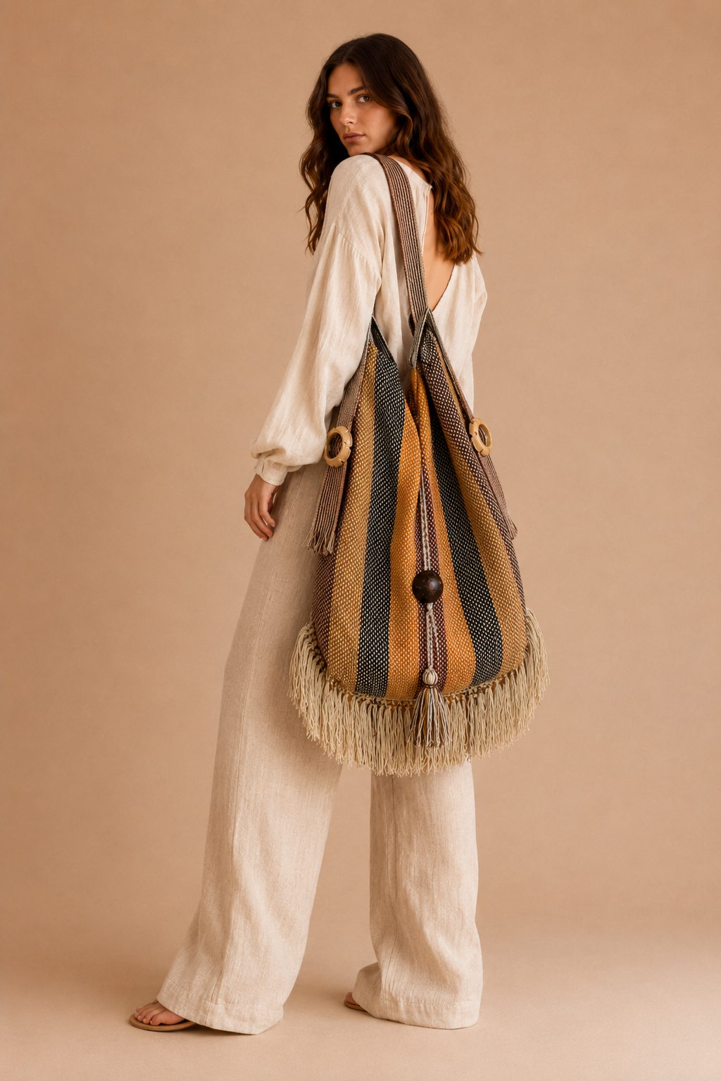 Pingüino Boho Shoulder Bag